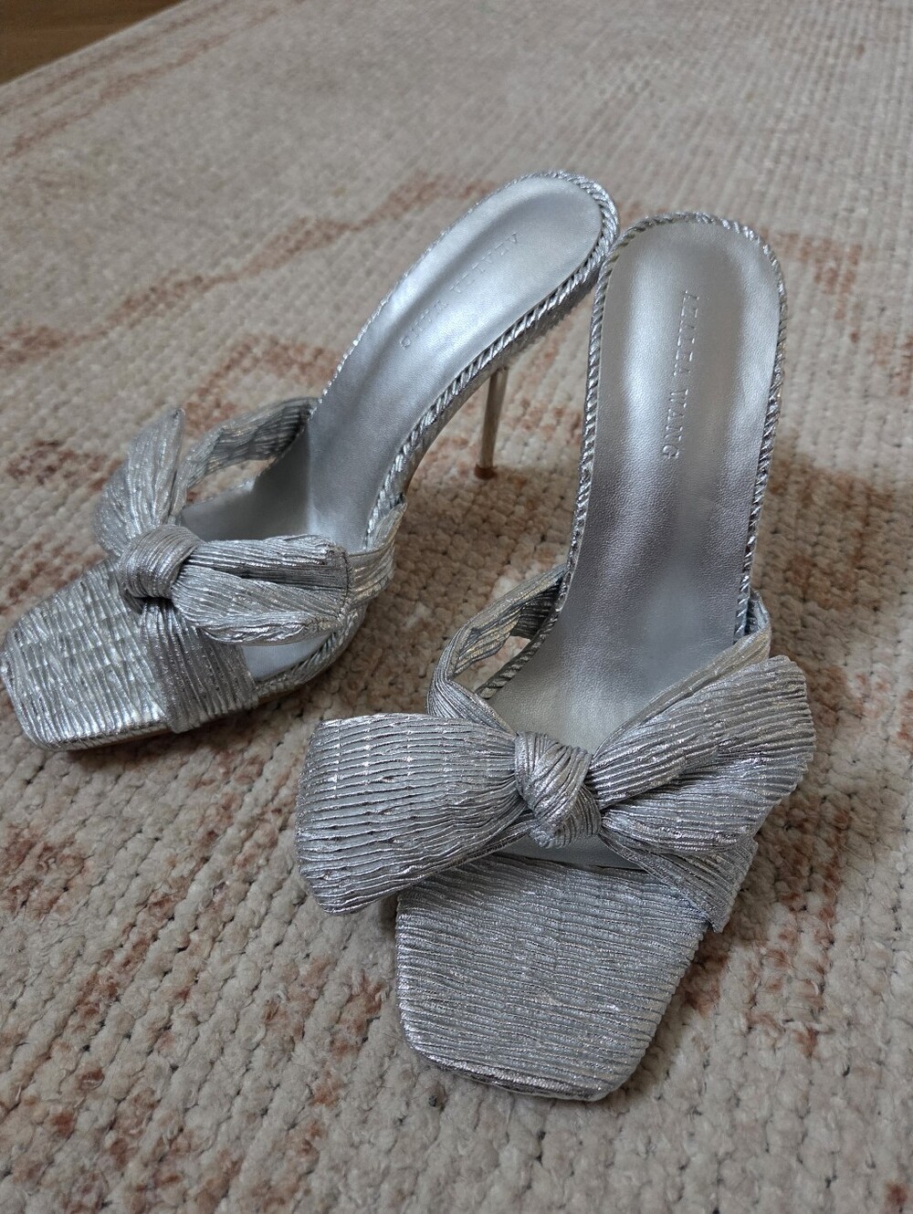 Azalea Wang Silver Heals Size 9
